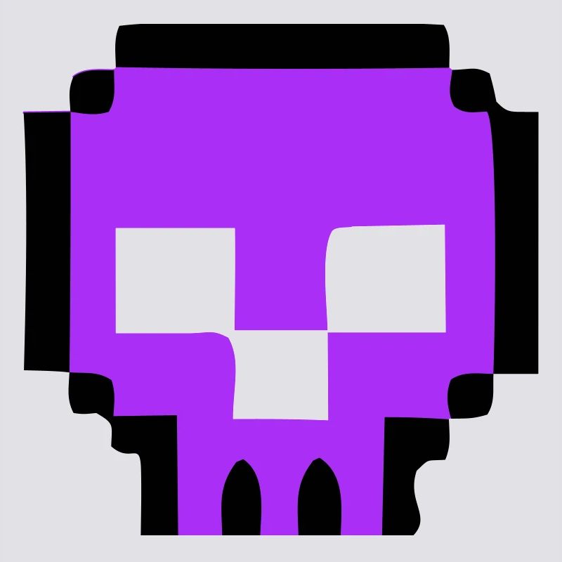Pixel Skull Game Over
