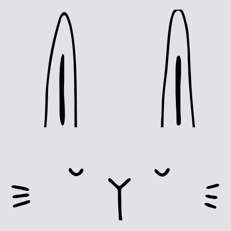 Hase Hasengesicht Gesicht Geschenkidee