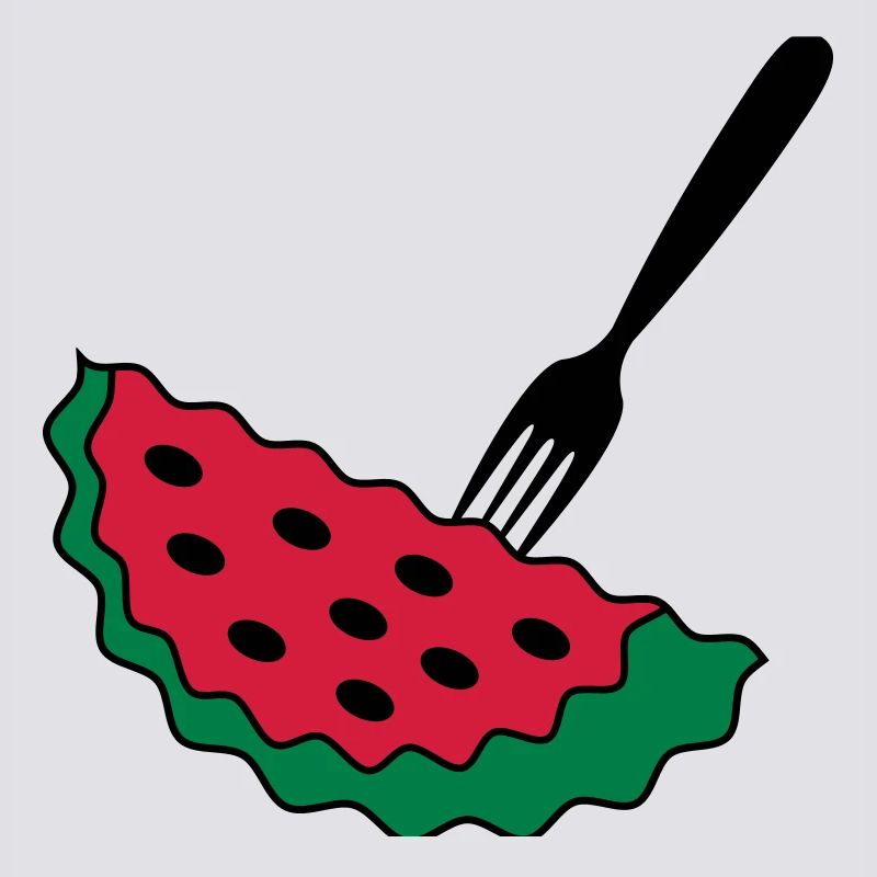 Melon with fork
