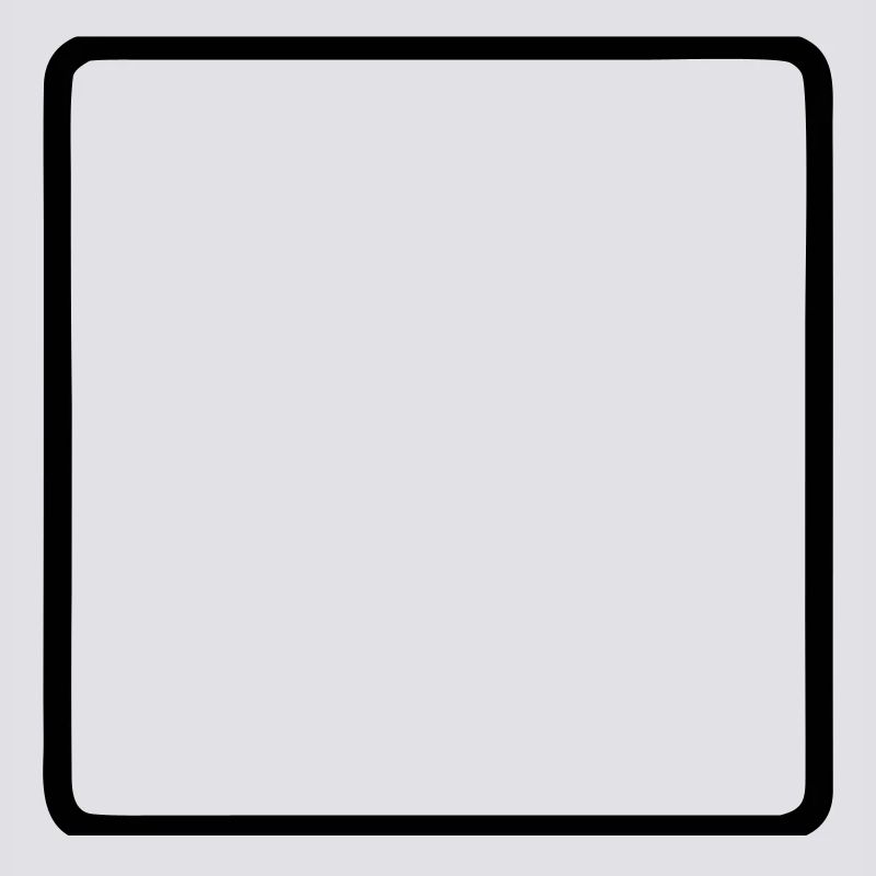 Square Frame Rounded Outline