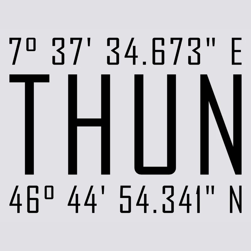 Thun Coordinates – Typography with Local Reference Besch