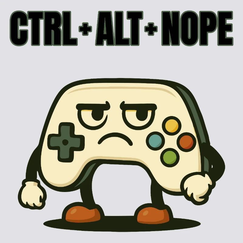 CTRL ALT NOPE Controller Meme