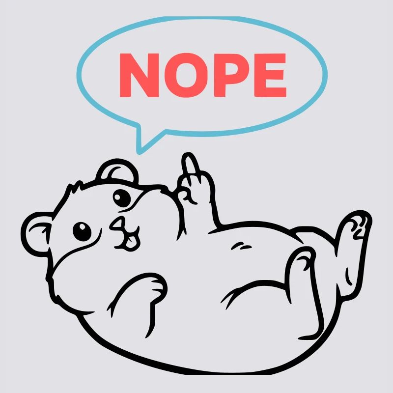 Hamster Nope Comic Coloré