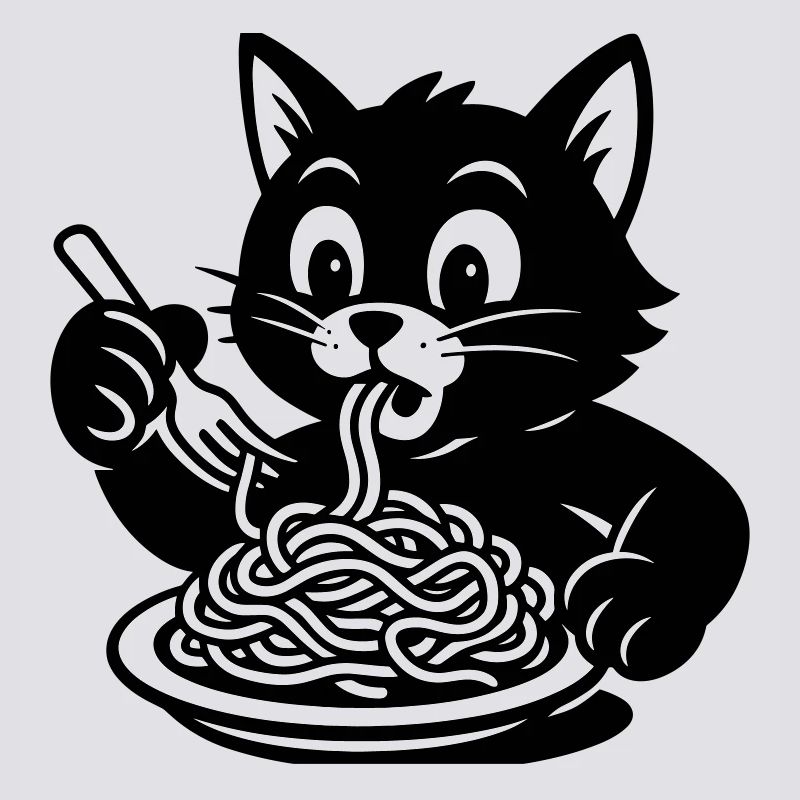 Cat Eats Spaghetti Meme