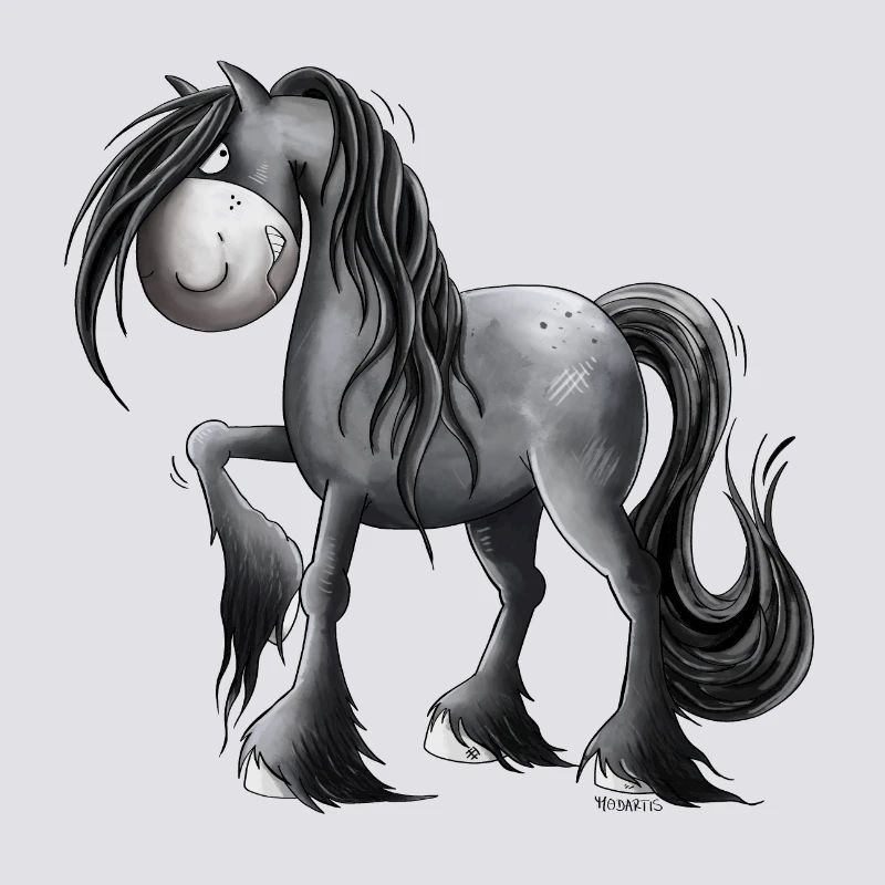 Cheval Grumpy I Bande Dessinée Pour Cavalier