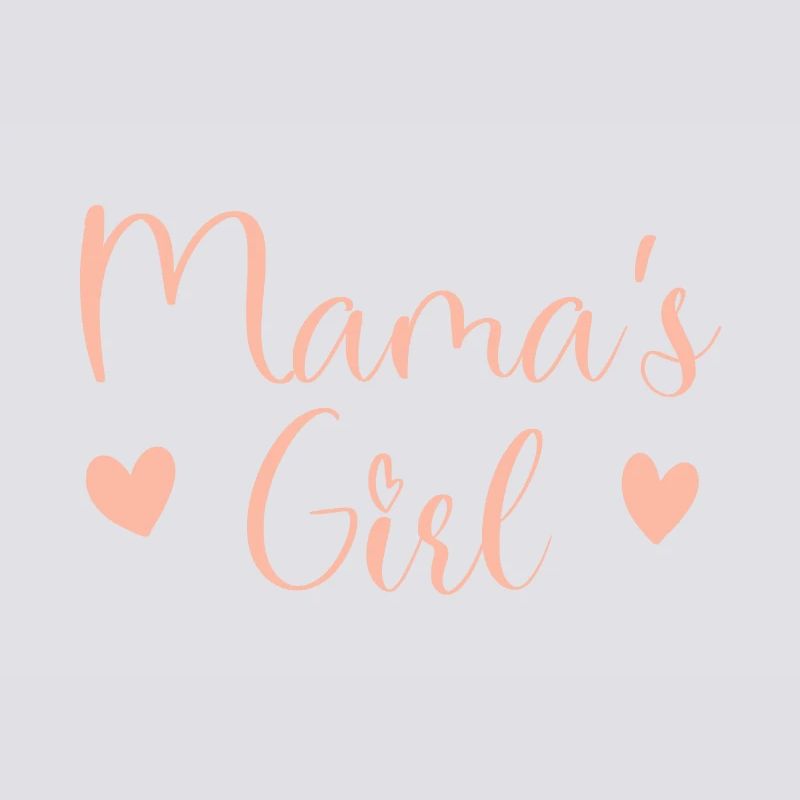 Fille de Maman Script Rose