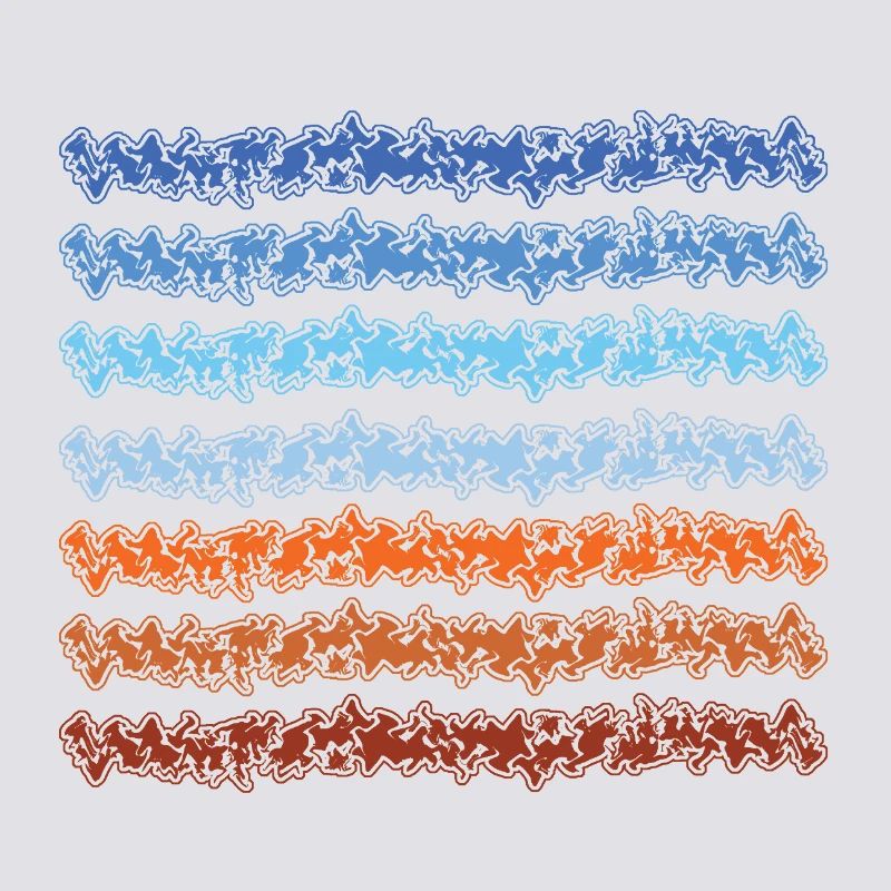 Abstract gradient lines design