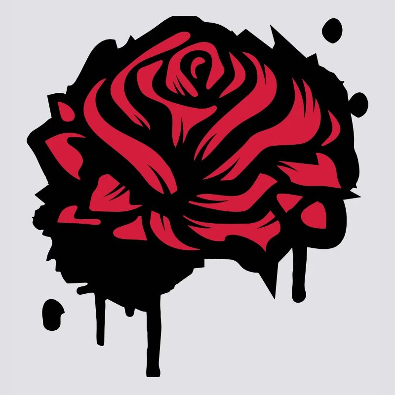 Une rose comme un graffiti