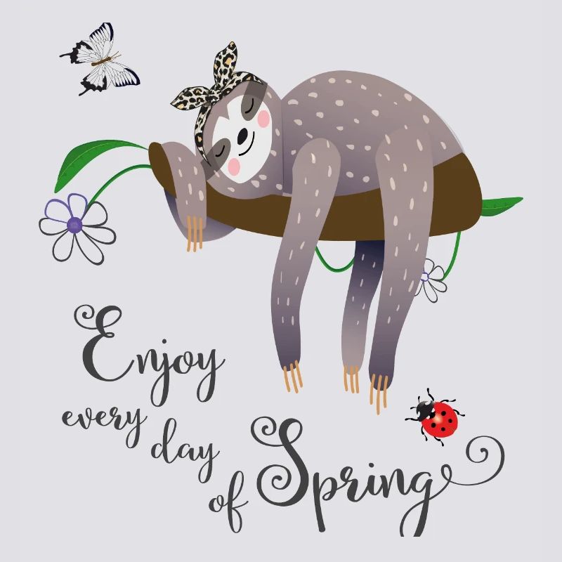 Sloth in spring