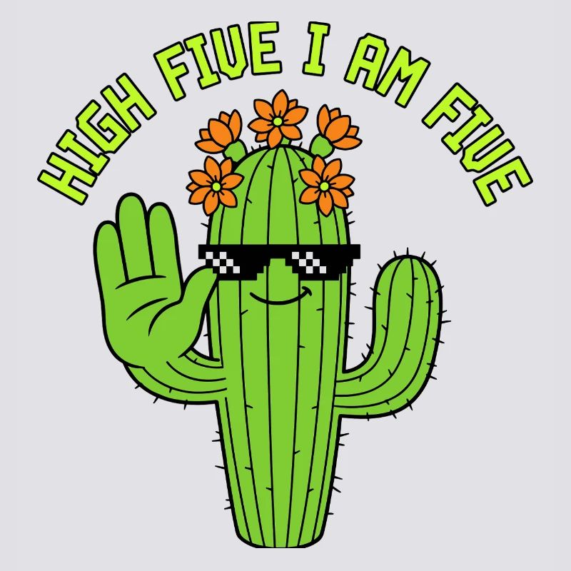 High Five Kaktus 5. Geburtstag