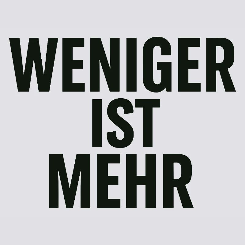 Moins c’est plus de conception typographique