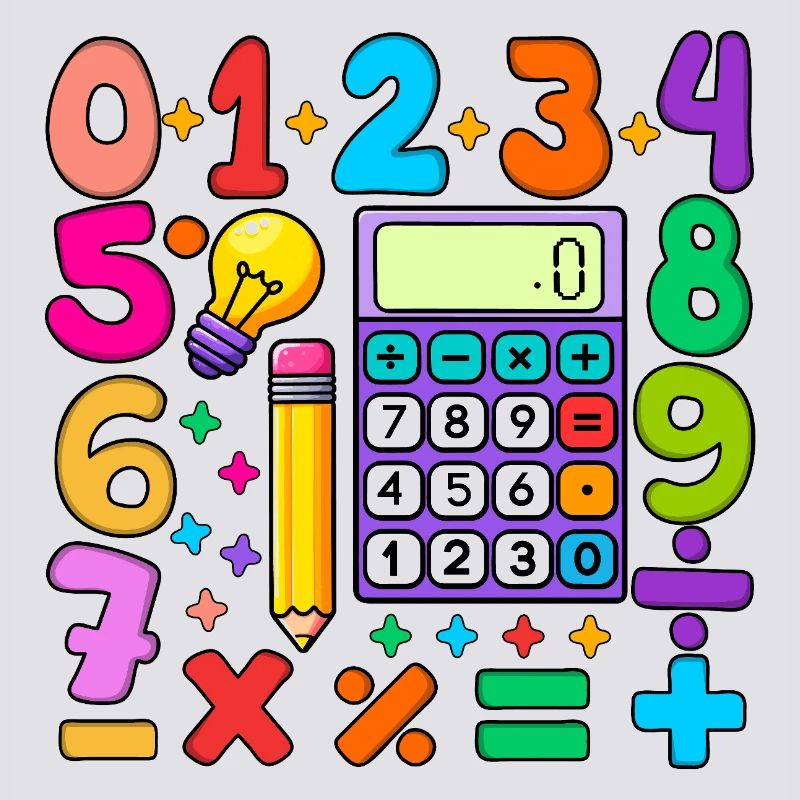 Number Day Maths Colourful Math Educational Design