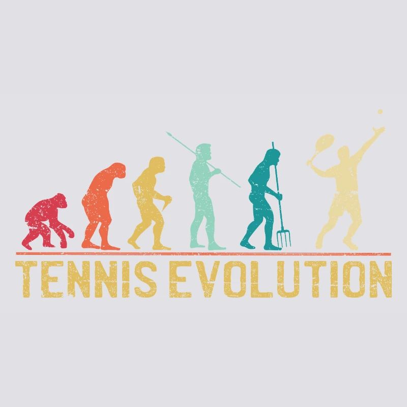 Tennis Evolution Evolution Grafikdesign