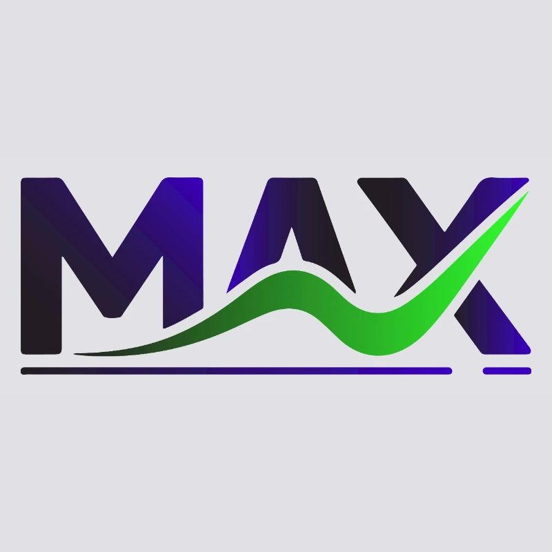 MAX Wave Gradient Logo Tee