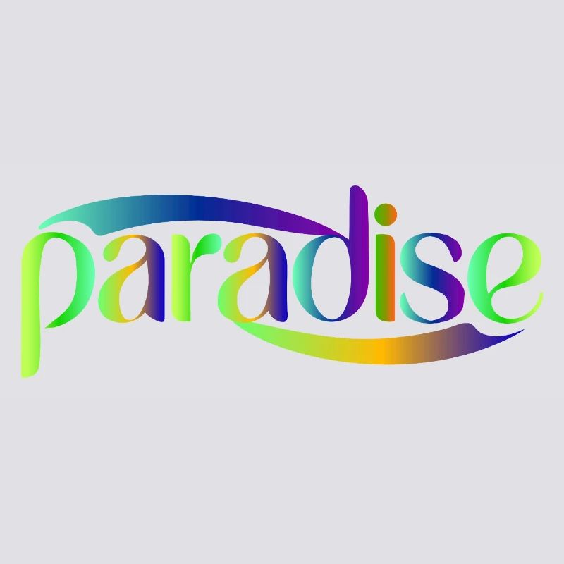 Paradise Rainbow Skriptdesign