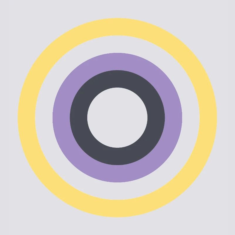 Concentric Ring Palette LGBTQ Non Binary