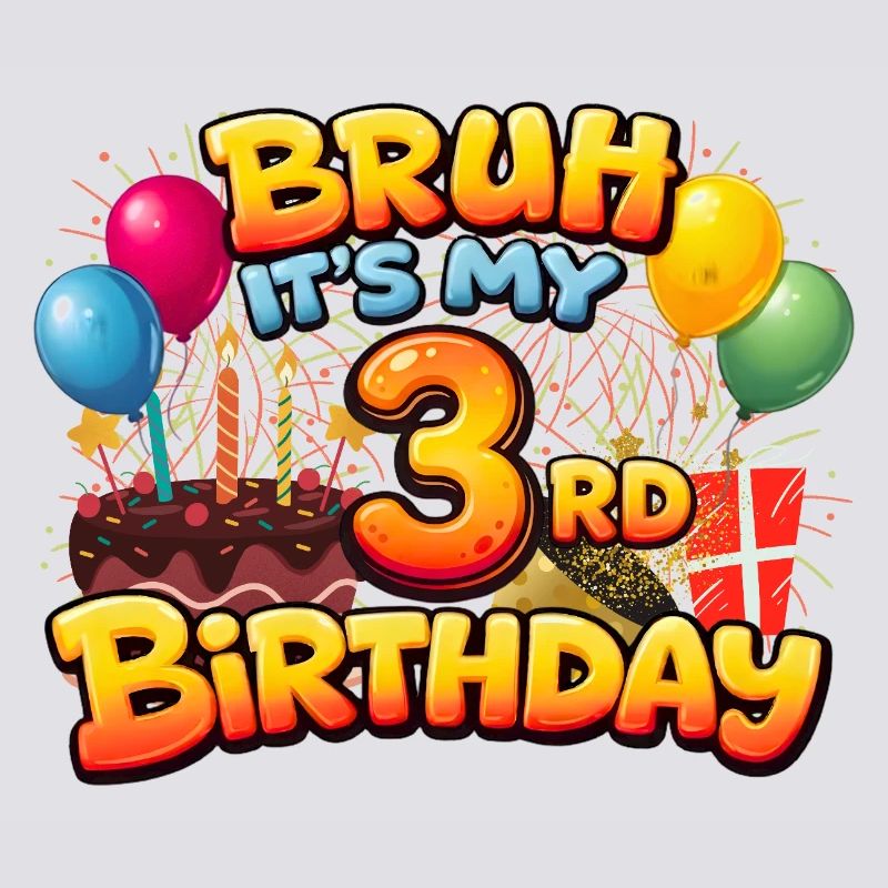3. Geburtstagsshirt 3. Geburtstagsgeschenk Junge Mädchen 3.