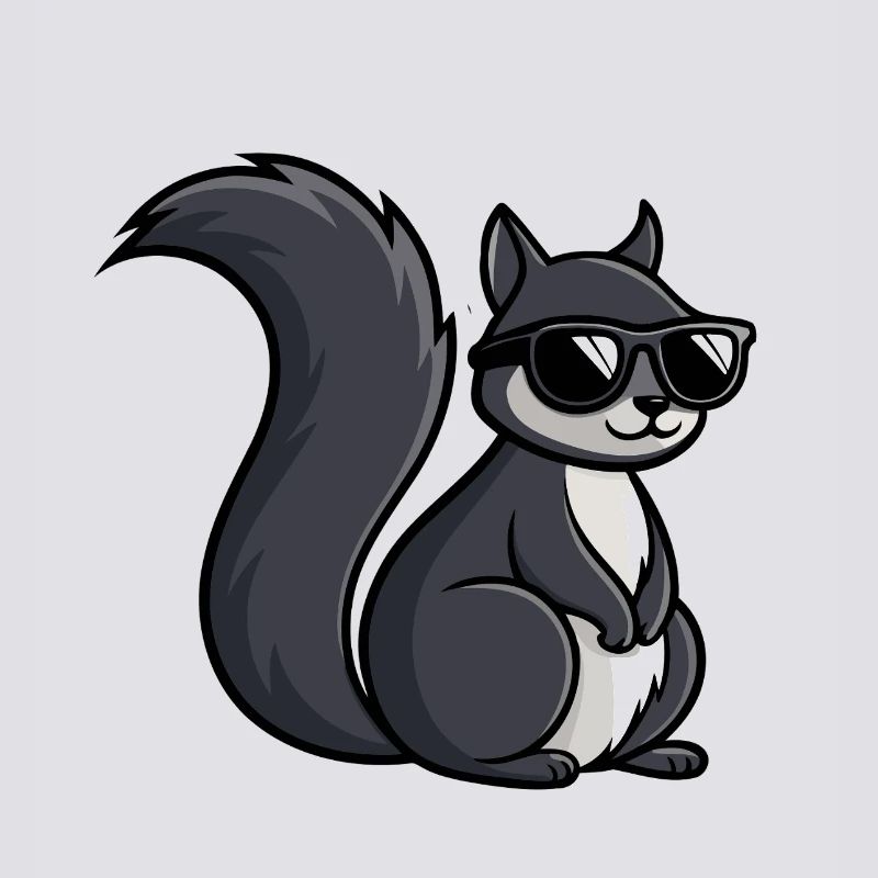 Coole Eichhörnchen-Dunkle Brille