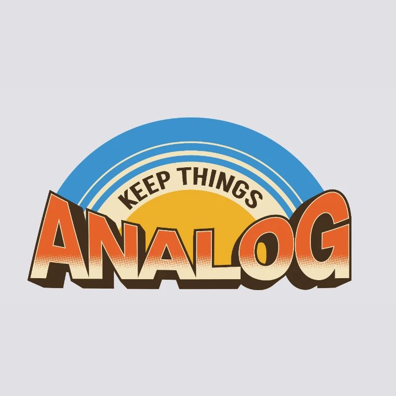 Keep Things Analog – Retro Tech-Statement