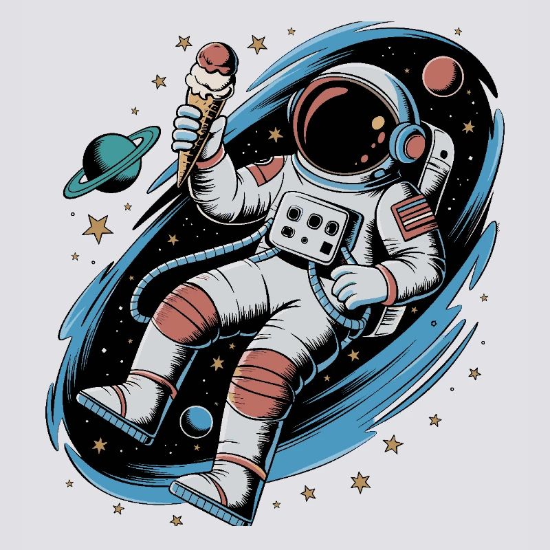 Conception spatiale de l’espace des astronautes avec des planètes et