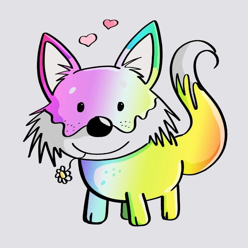 Fox rainbow - foxes - red fox - predator