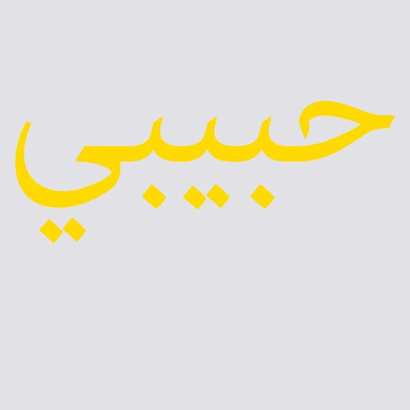 Habibi Gold Arabic Script Tee