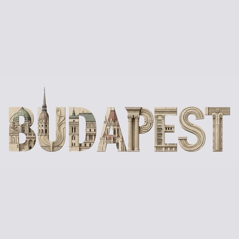 BUDAPEST – Conception typographique architecturale