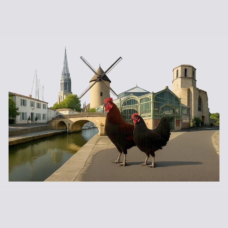 Marans, Stadthähne an der Mühle
