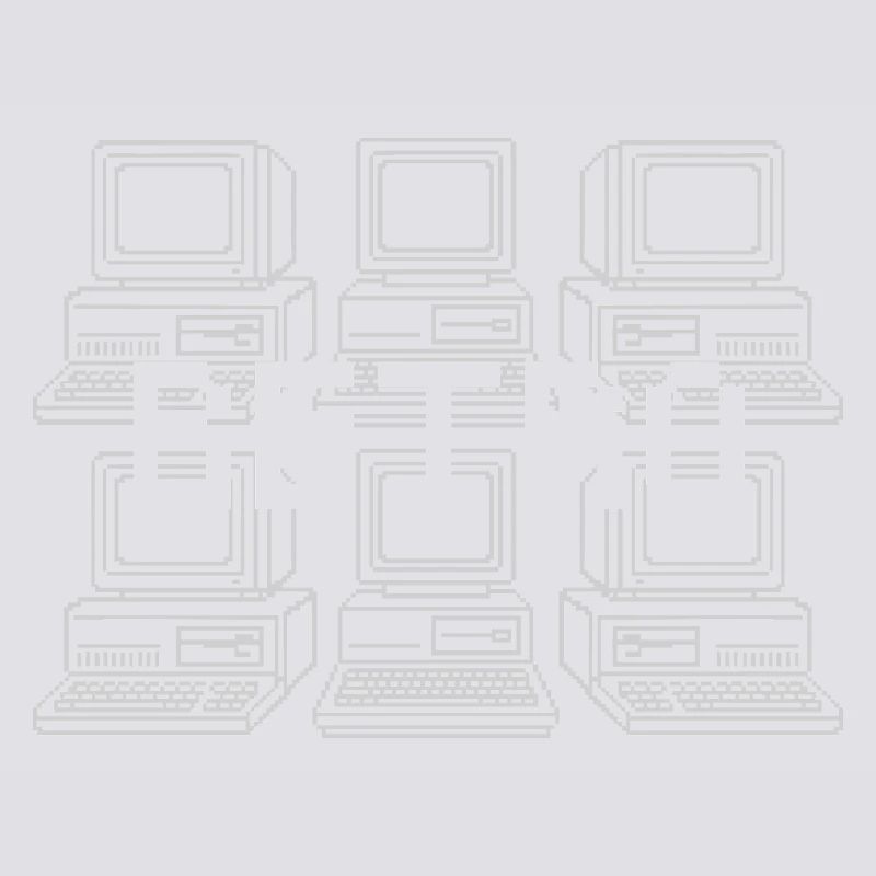 Retro Computer Grid Techno