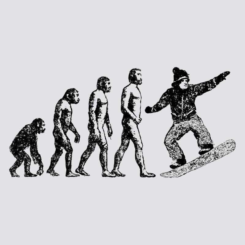 Évolution vers le design grunge du snowboarder