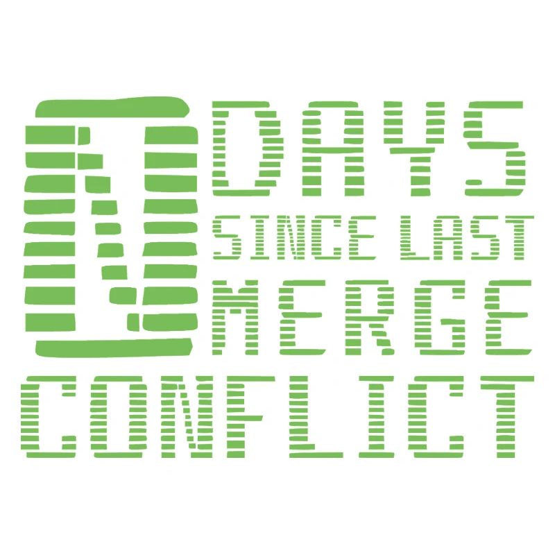 Merge Conflict Software Developer Entwickler Geek