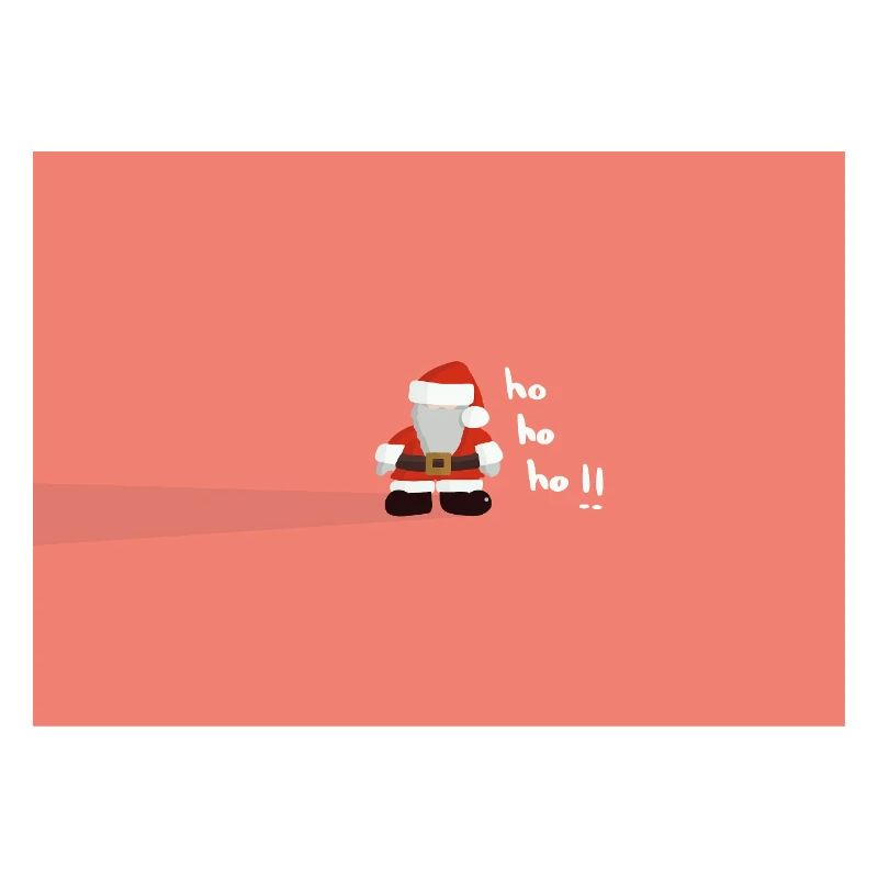 Weihnachtsmann Schattenwurf