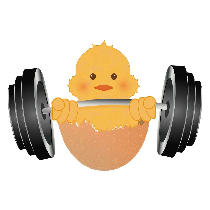 Bodybuilder chick with dumbbell during workout