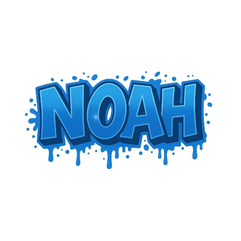 Graffiti Name NOAH Gift Ideal Printable on t