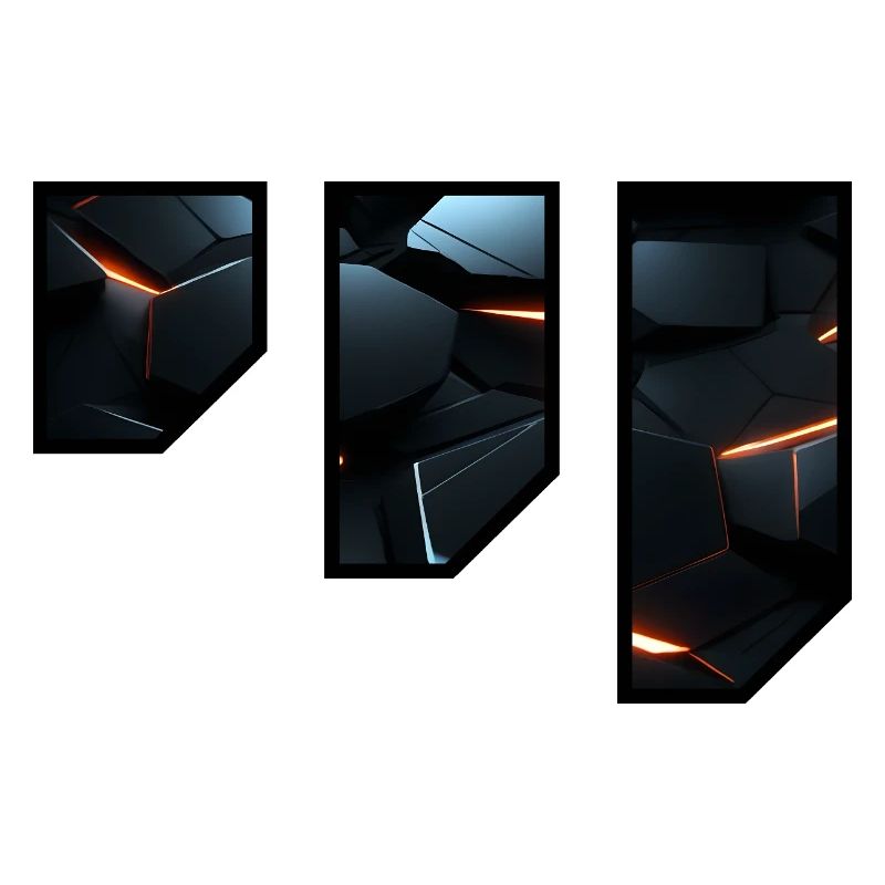 Futuristic Geometric Light Pattern