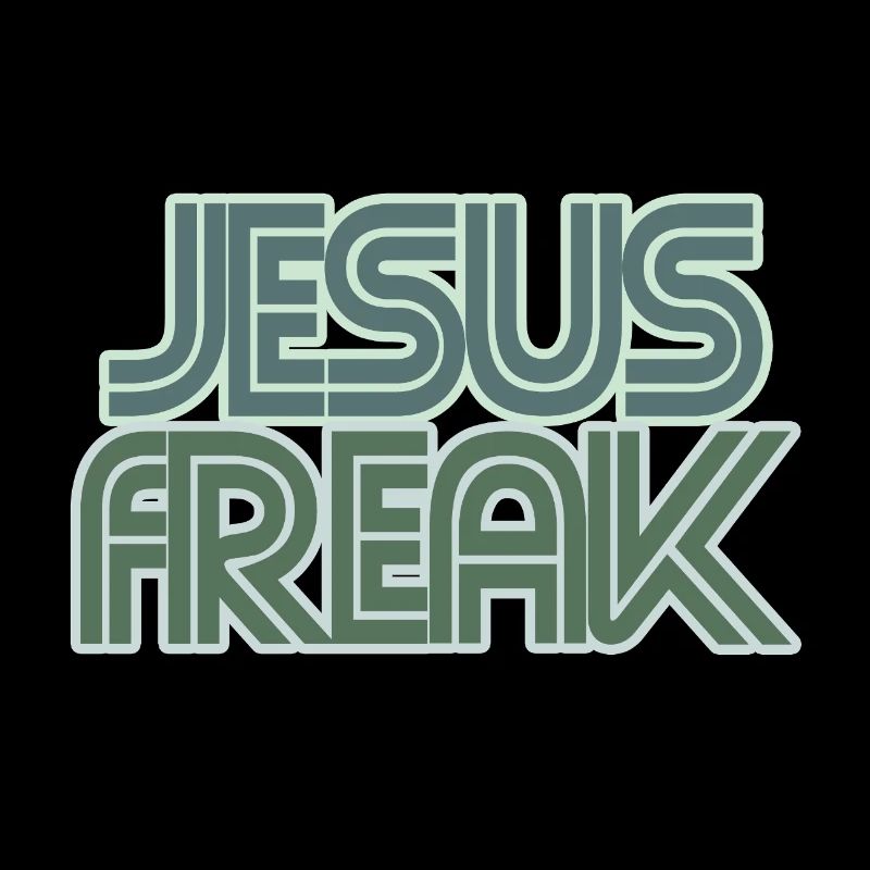 Graphique rétro de Jésus Freak