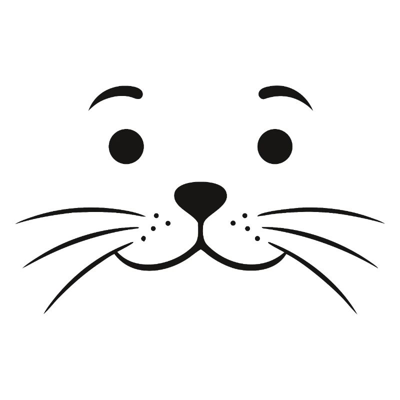 Robbengesicht Robbe Seehund Seehundgesicht