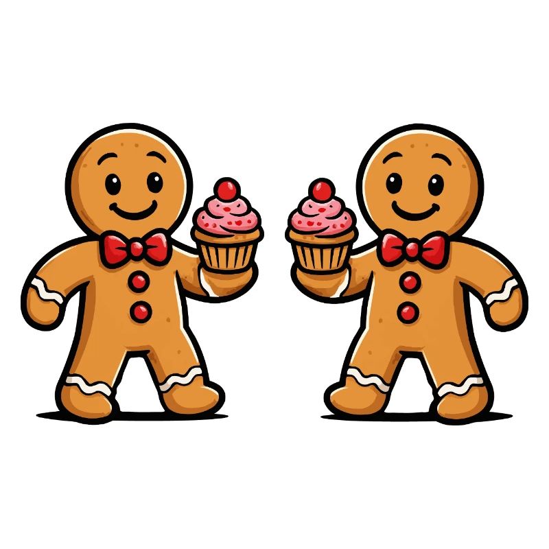 Double Gingerbread Cupcake Duo