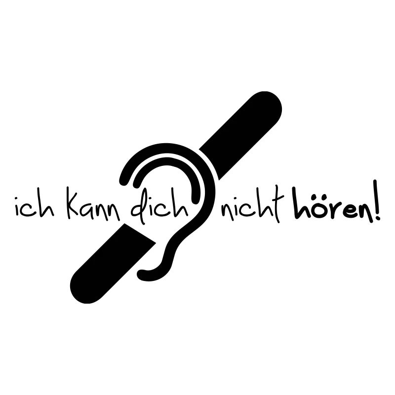 Ich kann dich nicht hören. Eingeschränktes Gehör.