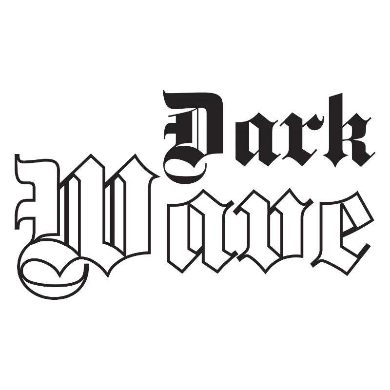 Dark Wave Musik Gothic Typografie