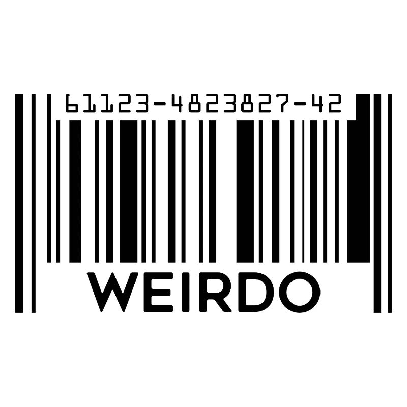 Weirdo Barcode Shirt Geek Feiern Seltsamkeit