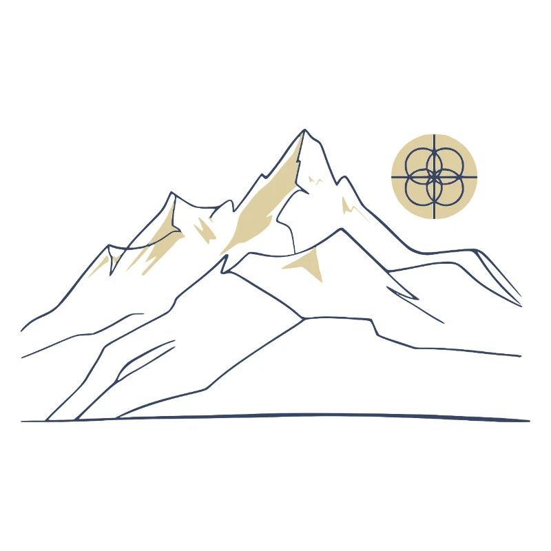 Mountain Line Art