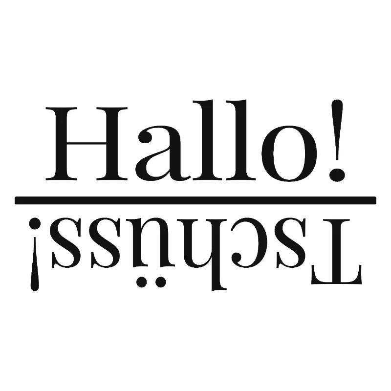 Hello – Funny Mirrored Typography Design