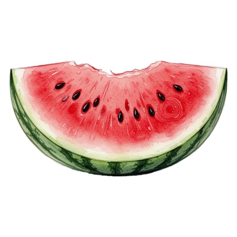 Pastèque Aquarelle