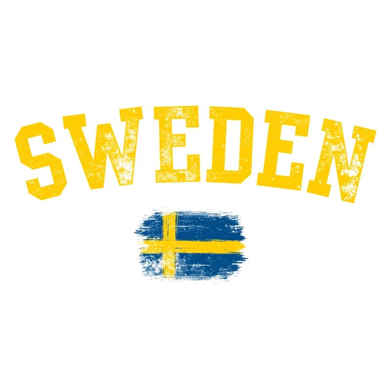 Tee du drapeau Swedish Bold Brush