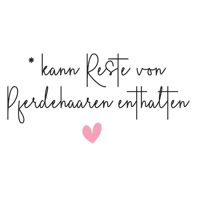 Pferde Pferdehaar lustiger Pferde Spruch Geschenk