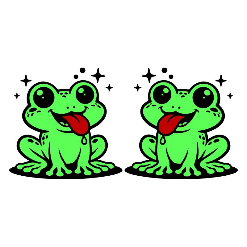 Toad couple frog