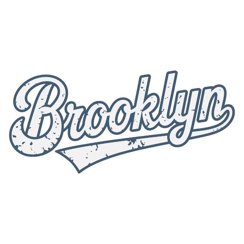 Brooklyn Vintage Worn Effect Typography