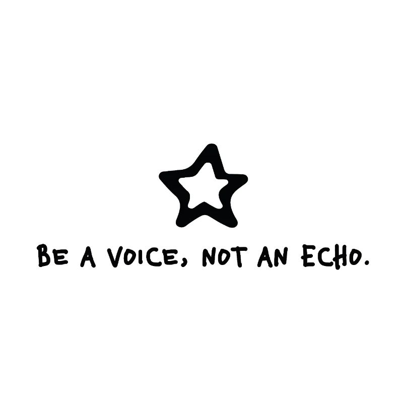 Be a voice not an echo – Minimal Statement Stern