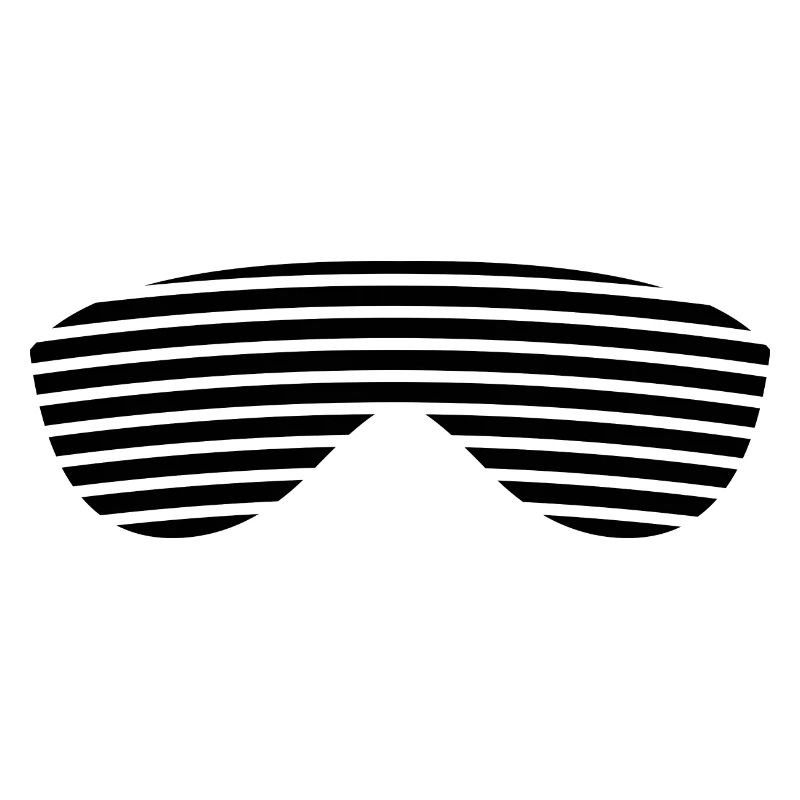 Lunettes noires rayées